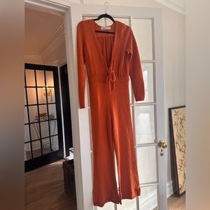 Free People terry cloth jumpsuit